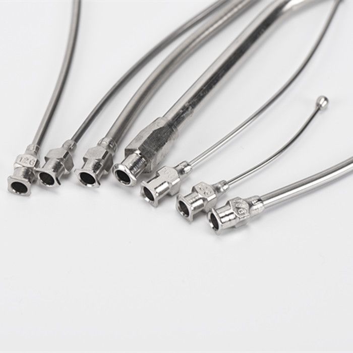 Stainless Steel Curved Straight Veterinary Drencher Bird Feeding Needle - Image 4