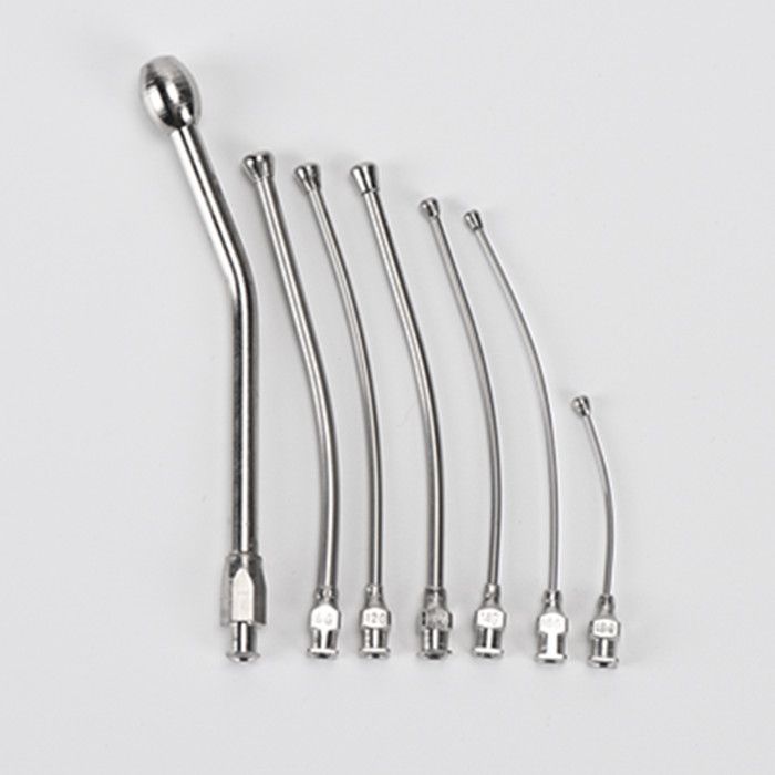 Stainless Steel Curved Straight Veterinary Drencher Bird Feeding Needle - Image 2