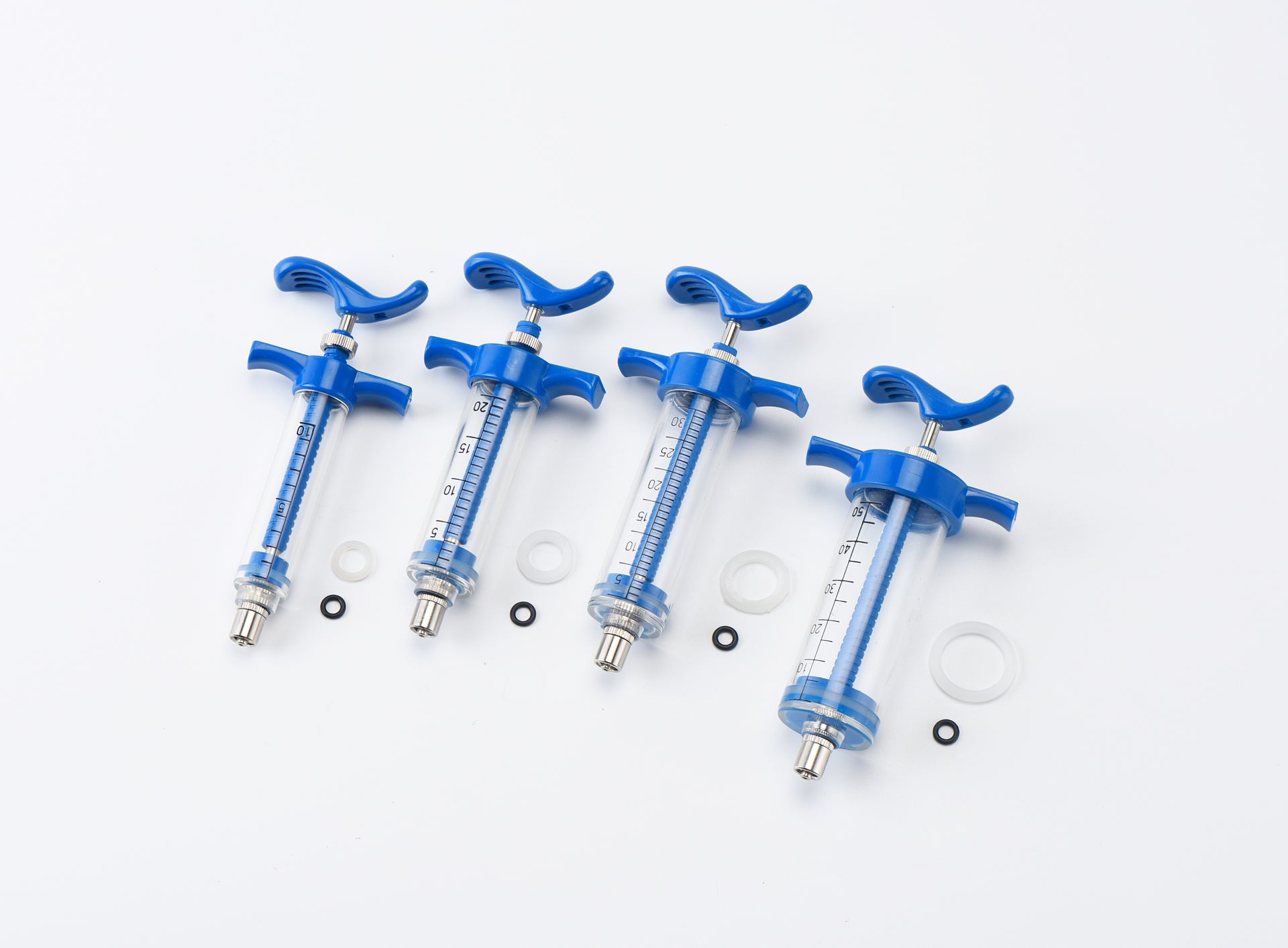 TPX Adjustable Blue Veterinary Syringe - Product