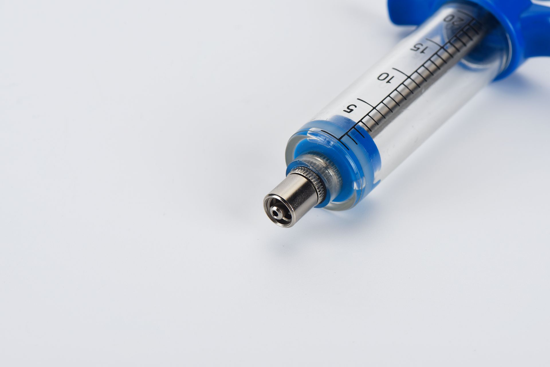 TPX Blue Plastic Steel Veterinary Syringe - Image 3