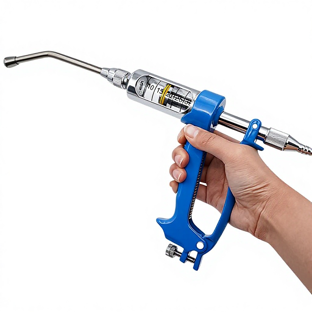 Stainless Steel Reusable Automatic Continuous Veterinary Syringe Vaccine Drug Gun - Product