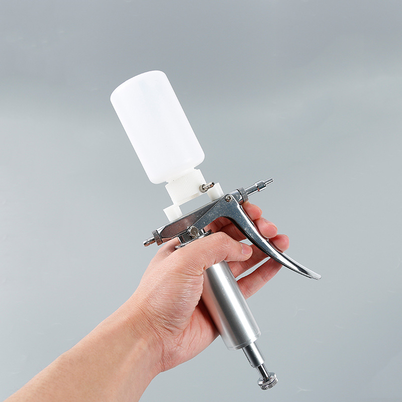 Reusable 5ML Stainless Steel Veterinary Continuous Sprayer Syringe - Product