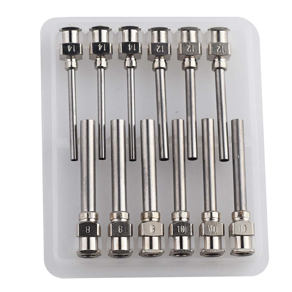 Reusable Stainless Steel Blunt Tip Dispensing Needle with Luer Lock Connection 10G-30G Industrial Use - Product
